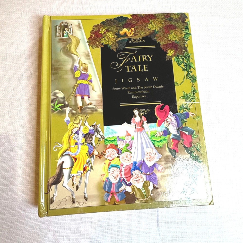 Fairy Tale Jigsaw Puzzle Book Snow White Rapunzel‎ Rumpelstiltskin Complete
